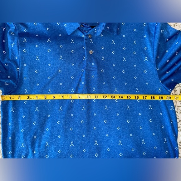PGA Tour Men's Large Blue Polo Shirt - Picture 5 of 6